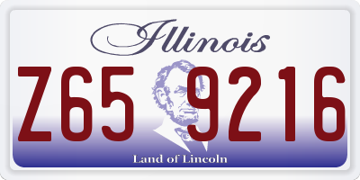 IL license plate Z659216