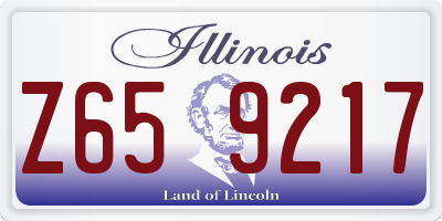 IL license plate Z659217