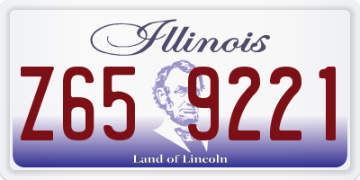 IL license plate Z659221