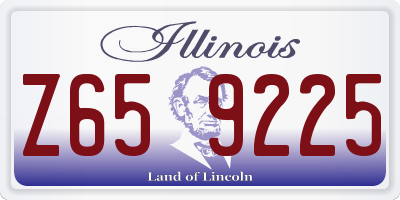 IL license plate Z659225
