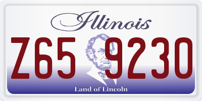 IL license plate Z659230