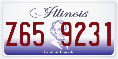 IL license plate Z659231