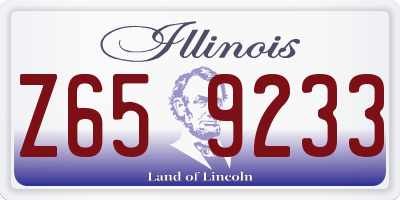 IL license plate Z659233