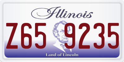 IL license plate Z659235
