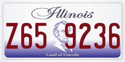 IL license plate Z659236
