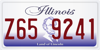 IL license plate Z659241