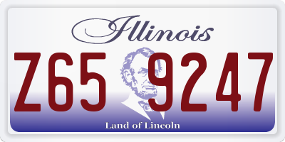 IL license plate Z659247