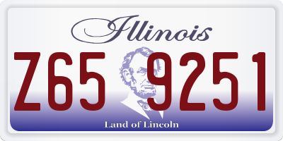 IL license plate Z659251