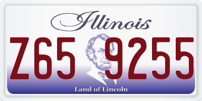 IL license plate Z659255