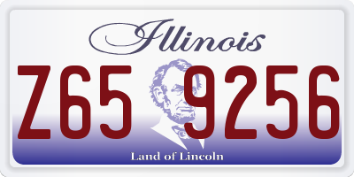 IL license plate Z659256