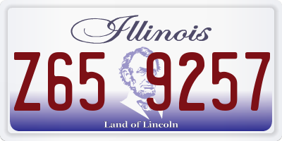 IL license plate Z659257