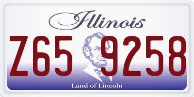 IL license plate Z659258