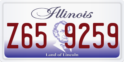 IL license plate Z659259
