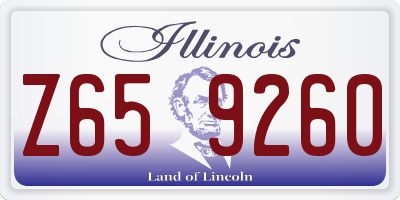 IL license plate Z659260