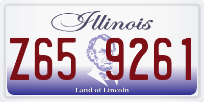 IL license plate Z659261