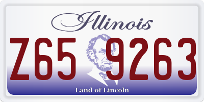 IL license plate Z659263