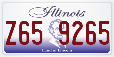 IL license plate Z659265