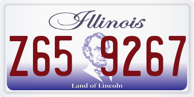 IL license plate Z659267