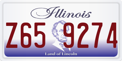 IL license plate Z659274