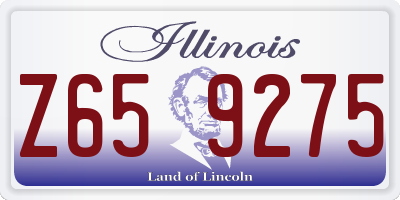 IL license plate Z659275