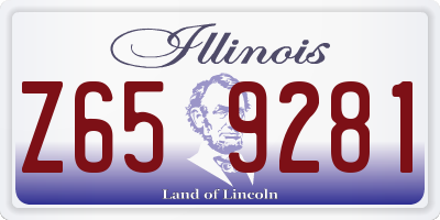 IL license plate Z659281