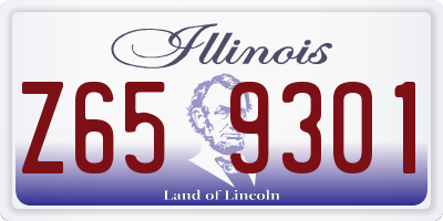 IL license plate Z659301