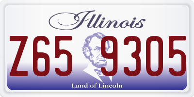 IL license plate Z659305
