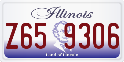 IL license plate Z659306