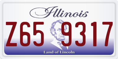 IL license plate Z659317