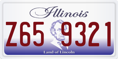 IL license plate Z659321