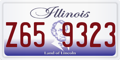 IL license plate Z659323
