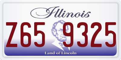 IL license plate Z659325