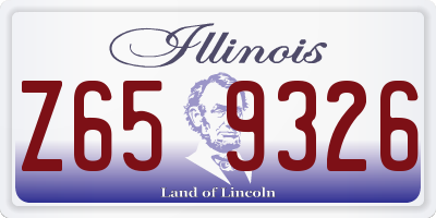 IL license plate Z659326
