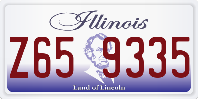 IL license plate Z659335