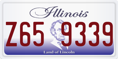 IL license plate Z659339