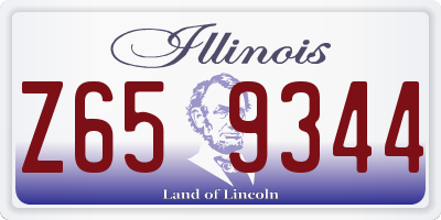 IL license plate Z659344
