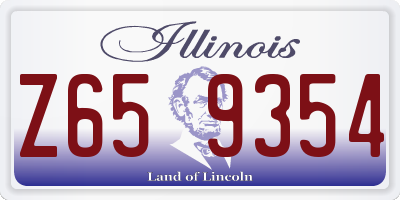 IL license plate Z659354
