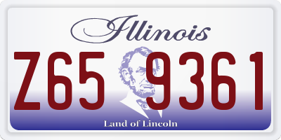 IL license plate Z659361