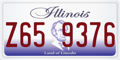IL license plate Z659376