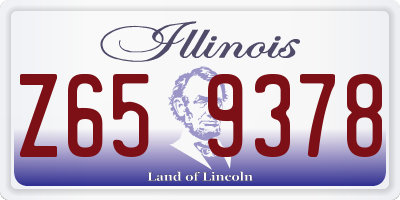 IL license plate Z659378