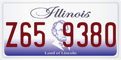IL license plate Z659380