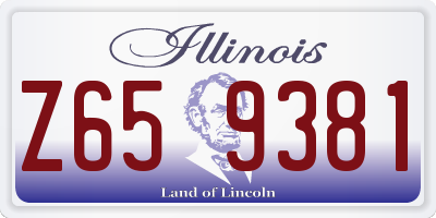 IL license plate Z659381
