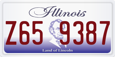 IL license plate Z659387