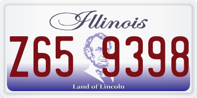 IL license plate Z659398