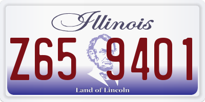 IL license plate Z659401