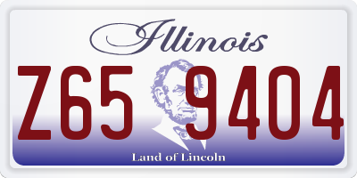 IL license plate Z659404