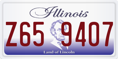 IL license plate Z659407