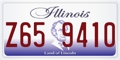 IL license plate Z659410