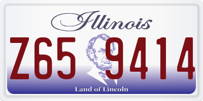 IL license plate Z659414