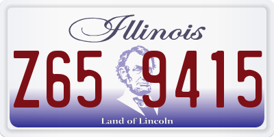 IL license plate Z659415